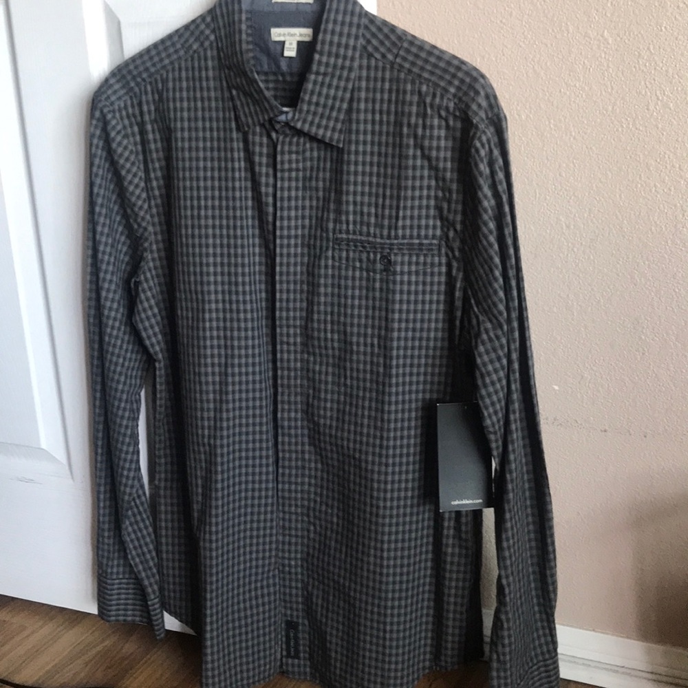 Calvin Klein Long Sleeve Shirt Gray